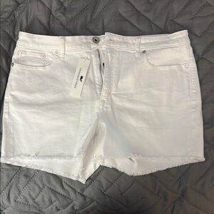 Vineyard Vines White Cut Off Shorts